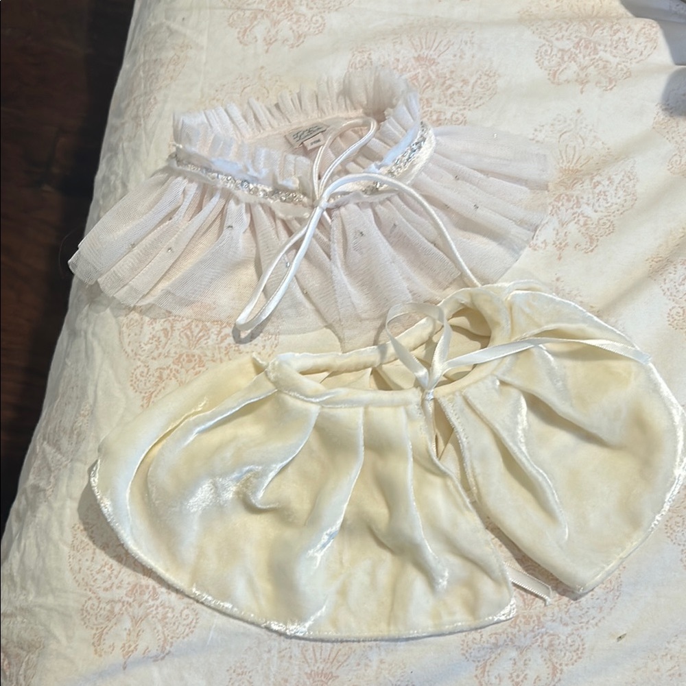 Elegant Sheer and Satin Capelet Set